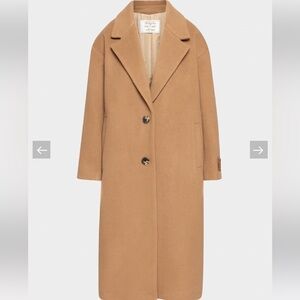 Aritzia Wilfred Classic Camel Only Coat EUC XS